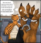 Rating: e
ID: 4316937
Date: 2023-09-27 07:44:51 -0400
Status: active
Score: 22
5_toes anthro barefoot beastars bengal_tiger bill_(beastars) black_border bodily_fluids border bullying dirty dirty_feet drama_club duo english_text extreme_size_difference feet felid foot_fetish foot_focus foot_play foot_smother forced gerbil grang34 hi_res journalist larger_male locker_room macro male male/male male_on_bottom male_on_top mammal mean micro murid on_bottom on_top pantherine paws pinned pinned_by_foot rodent shirtless shirtless_male size_difference smaller_male smelly smelly_feet smothering soles stepped_on stomped sweat sweaty_feet tail text tiger toes underfoot post #4316937