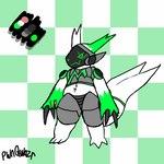 1:1 alternate_color android claws fur generation_3_pokemon green_body green_ears green_eyes green_fur green_highlights green_stripes highlights_(coloring) machine male model_sheet nintendo paws pokemon pokemon_(species) protogen pwnqwazr robot short solo stripes tail zangoose