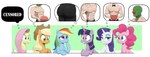 anon apple applejack_(mlp) blonde_hair blue_eyes blush bow_tie butt clothed clothing cowboy_hat earth_pony equid equine eyebrows eyelashes female fluttershy_(mlp) food freckles friendship_is_magic fruit green_eyes grin group hair half-closed_eyes hasbro hat headgear headwear hi_res hooves horn horse human long_hair male mammal multicolored_hair my_little_pony mythological_creature mythological_equine mythology narrowed_eyes orange_body pegasus pink_body pink_hair pinkie_pie_(mlp) plant pony purple_body purple_eyes purple_hair rainbow_dash_(mlp) rainbow_hair rarity_(mlp) shirt_collar smile thought_bubble ton618 twilight_sparkle_(mlp) unicorn white_body wings yellow_body