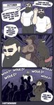 2024 absurd_res animal_genitalia animal_penis anthro balls beard big_breasts black_body black_fur black_hair bone breasts canid canine canine_genitalia canine_penis canis clothed clothing comic deathclaw dialogue english_text erection facial_hair fallout female female_anthro fur genitals group hair hi_res horn human knot male male_anthro male_human malo mammal microsoft monster muscular mythological_canine mythological_creature mythology nipple_dip nipples nude october penis pussy reptile scalie scp-1471-a scp_foundation skull skull_head smile speech_bubble tail teeth text the_man the_man_(character) the_truth werecanid werecanine werecreature werewolf wolf