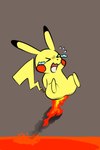 Rating: s
ID: 5268405
Date: 2024-12-26 21:41:54 -0500
Status: active
Score: 5
2:3 ambiguous_gender bodily_fluids burning butt_on_fire eyes_closed fifybear fire generation_1_pokemon hand_on_butt hi_res lava nintendo open_mouth pain pikachu pokemon pokemon_(species) raised_tail simple_background solo tail tears post #5268405