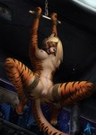 anthro anus bdsm bent_legs bondage bound breasts felid female genitals hair hi_res mammal pantherine pussy rena_(statik) solo spread_legs spreading statik submissive submissive_anthro submissive_female suspension suspension_bondage tail tail_anus tiger wide_eyed