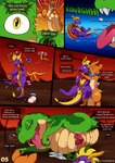 2023 2_penises activision aged_up amphibian animal_genitalia animal_penis anthro anus arthropod attack balloonist_spyro belly belly_scales blush bodily_fluids burping butt buzz_(spyro) clitoris close-up comic cum cum_on_self cum_string cumshot detailed_background dialogue dragon dragonfly duo duo_focus egg ejaculation end_page english_text european_mythology eyelashes eyes_closed facial_hair falling feet female feral flying foot_fetish freckles frog genital_fluids genital_slit genitals goatee gradient_background green_body green_scales grid_layout group hemipenes hi_res horn hug insect kangaroo kick knot long_penis macropod male male/female male/male male_focus male_pred male_prey mammal marsupial mountain mouth_play multi_genitalia multi_penis mythological_creature mythological_scalie mythology nubbed_penis oviposition page_number panel_overlap panel_skew panel_tilt paws penis pronounced_browridge pull_out pupils purple_body purple_scales pussy questionable_consent red_sky scales scalie scarf sheila_(spyro) simple_background six_frame_grid six_frame_image sky sleeping slit_pupils solo_focus sound_effects sparx speech_bubble spyro spyro_the_dragon surprise surprised_expression tail tapering_tail text thick_thighs toes trio violence vore vorechestra western_dragon yellow_eyes