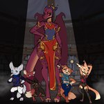 Rating: s
ID: 4998239
Date: 2024-08-20 11:19:48 -0400
Status: active
Score: 218
1:1 2024 2_horns ambiguous_gender anthro back_wings biped black_clothing black_gloves black_handwear black_nose blind blizzard_entertainment blue_clothing canid cindesh claws closed_smile clothed clothing dagger digitigrade disability dracthyr dragon dress ear_piercing ear_ring european_mythology female fingerless_gloves floppy_ears gloves group hand_on_hip hand_on_leg hand_on_own_hip handwear hi_res horn jojo's_bizarre_adventure jojo_pose kerchief kip_(character) kutikal looking_at_viewer maki_(character) mammal melee_weapon membrane_(anatomy) membranous_wings mouth_closed mythological_creature mythological_scalie mythology notched_ear piercing ring_piercing scalie size_difference smile sparkles standing toe_claws tohaakart tycho_(axecatcher420) vulpera warcraft weapon western_dragon white_body wings post #4998239