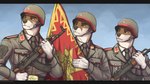 Rating: s
ID: 5598275
Date: 2025-05-25 19:58:03 -0400
Status: active
Score: 1
2024 ak-47 ak_platform anthro armor assault_rifle clothing flag gloves group gun handwear headgear helmet hi_res holding_assault_rifle holding_gun holding_object holding_ranged_weapon holding_rifle holding_weapon kalashnikov looking_aside male mammal military_helmet military_uniform mustelid nakamudra necktie otter ranged_weapon rifle standing trigger_discipline trio uniform weapon white_clothing white_gloves white_handwear post #5598275