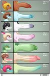 absurd_res anthro baryonyx benjamin_mcknight big_penis black_hair blonde_hair blue_body brachiosaurid brachiosaurus brown_body brown_hair cavemanon_studios ceratopsian chart crossgender damien_payne dinosaur erection foreskin frill_(anatomy) ftm_crossgender genitals glans green_body green_hair group hadrosaurid hair hi_res huge_penis humanoid_genitalia humanoid_penis i_wani_hug_that_gator kiara_(iwhtg) liz_farlane long_penis lunara_(iwhtg) male mia_moretti olivia_halford ornithischian ornithopod parasaurolophus penis penis_chart penis_lineup penis_size_difference prehistoric_species pubes purple_eyes red_body red_hair reptile sauropod sauropodomorph scalie seven_(artist) sharp_teeth side_view spinosaurid teeth theropod thick_penis triceratops vein veiny_penis white_body yellow_eyes yellow_sclera