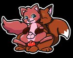 :3 alpha_channel anal anal_penetration anus balls blue_eyes brown_body brown_fur brown_tail butt canid canine chibi countershading digital_media_(artwork) dipstick_tail duo eurasian_red_squirrel eye_patch_(marking) eyes_closed facial_markings feral fox fur genitals hands_on_legs hands_on_thighs head_markings heartykyng helivy inner_ear_fluff interspecies kate_hanami knot leaning_on_another male male/male mammal markings multicolored_body multicolored_fur multicolored_tail nude on_bottom on_top patch_(marking) penetration penis predator_penetrating predator_penetrating_prey prey_dom_predator_sub prey_penetrated red_body red_fur red_penis reverse_cowgirl_position reverse_stand_and_carry_position rodent sciurid semi-anthro sex standing standing_sex tail tail_markings tree_squirrel tuft