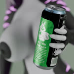 1:1 3d_(artwork) 3d_animation animated anthro becoming_erect beverage_can big_breasts black_nipples breast_expansion breast_growth breasts digital_media_(artwork) drinking erection expansion genevieve_(lunhaadviin) growth gynomorph hand_on_breast haolde hi_res huge_breasts intersex nipples no_sound reptile scalie short_playtime snake solo surprised_expression webm