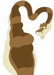 abdominal_bulge anthro anuv big_breasts body_outline breasts breath canid canine canis duo female feral indian_python kaa_(jungle_book) male mammal oral_vore plsgts python python_(genus) reptile scalie snake the_jungle_book vore wolf