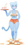 2024 absurd_res anthro artist_name beverage big_breasts blue_body blue_eyes blue_fur bodily_fluids bottomwear breasts cartoon_network cleavage clothed clothing cross-popping_vein cum cum_on_belly cum_on_body cum_on_breasts cum_on_clothing cum_on_face cum_on_leg domestic_cat eyebrows eyelashes fast_food felid feline felis female food footwear fur genital_fluids girok hand_on_hip hi_res hotpants mammal midriff navel nicole_watterson shirt shoes shorts simple_background sneakers solo standing tank_top text text_on_clothing text_on_shirt text_on_tank_top text_on_topwear the_amazing_world_of_gumball topwear waiter whiskers white_background