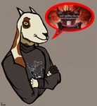 Rating: s
ID: 5455196
Date: 2025-03-25 03:39:38 -0400
Status: active
Score: 23
anthro bovid bust_portrait caprine cartoon_network chair clothing colored courage_the_cowardly_dog digital_drawing_(artwork) digital_media_(artwork) domestic_cat domestic_goat english_text felid feline felis fur furniture goat hi_res horn long_ears looking_at_viewer male male/male mammal meme nubian_goat nuseen portrait shitpost signature simple_background sketch smile solo speech_bubble text throne topwear unfinished white_body white_fur post #5455196
