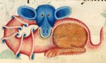 Rating: s
ID: 5560154
Date: 2025-05-09 14:58:26 -0400
Status: active
Score: 2
14th_century ancient_art armless blue_head dragon feral illuminated_manuscript looking_at_viewer lutrell_psalter male marginalia medieval mythological_creature mythological_scalie mythology scalie smile solo traditional_media_(artwork) unknown_artist post #5560154