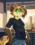 Rating: s
ID: 4461364
Date: 2023-12-08 23:35:39 -0500
Status: active
Score: 31
2023 anthro backlighting biped black_clothing black_shirt black_topwear blue_bottomwear blue_clothing blue_pants bottomwear brown_body brown_fur building clothed clothed_anthro clothed_male clothing digital_drawing_(artwork) digital_media_(artwork) digital_painting_(artwork) domestic_cat eyebrows fangs felid feline felis fully_clothed fully_clothed_anthro fully_clothed_male fur gloves_(marking) green_sclera hair hi_res inner_ear_fluff inside light lighting male mammal markings no_irises painting_(artwork) pants pink_nose portrait shaded shirt soft_shading solo tail tan_body tan_fur teeth three-quarter_portrait topwear tuft warm_lighting whiskers window zombiecat zombiecat_(character) post #4461364