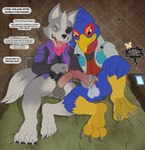 Rating: e
ID: 4559059
Date: 2024-01-26 19:39:02 -0500
Status: active
Score: 84
absurd_res anthro avian balls bed bird bottomless canid canine canis claws clothed clothing dialogue dirty docking dracovar_valeford duo electronics english_text erection eye_patch eyewear falco_lombardi foreskin foreskin_play foreskin_pull fox fox_mccloud furniture genitals grin hi_res holding_penis humanoid_genitalia humanoid_penis inside looking_down male male/male mammal nintendo open_mouth partially_clothed penile penis pubes radio scarf sex smegma smile speech_bubble spread_legs spreading stain star_fox text tongue tongue_out wolf wolf_o'donnell post #4559059