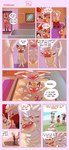 absurd_res asderzx bathing bathing_together bathtub blush cinderace clothing comic dialogue duo embarrassed emporio_candycorn_(asderzx) english_text generation_1_pokemon generation_2_pokemon generation_3_pokemon generation_8_pokemon heterochromia hi_res lee_the_meowth_(asderzx) male male/male meowth nintendo pokemon pokemon_(species) porygon2 raboot smeargle spinda text undressing zangoose