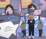 Rating: q
ID: 3721368
Date: 2022-11-29 19:49:11 -0500
Status: active
Score: 17
anthro big_breasts braided_hair breasts brown_hair business_suit canid canine canis claws clothed clothing computer countershade_arms countershade_face countershade_torso countershading dialogue domestic_dog electronics english_text eyewear feet felid female fluffy fluffy_tail freckles fur furniture glasses group hair hi_res huge_breasts husky inner_ear_fluff laurence_halkavich lens_flare lion lizard male mammal maya_halkavich model muscular muscular_male neck_tuft nordic_sled_dog office office_lady orange_body orange_fur pantherine paper phone red_eyes reptile scalie slightly_chubby spitz stylish_apollo suit sun sunglasses table tail text toe_claws tuft white_body white_fur wide_hips yellow_body yellow_fur post #3721368