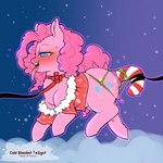 1:1 2022 animal_genitalia animal_pussy anus blue_eyes blush bodily_fluids candy_cane_in_ass christmas clothing cloud cold-blooded-twilight cutie_mark digital_media_(artwork) dripping earth_pony english_text equid equine equine_anus equine_genitalia equine_pussy female feral friendship_is_magic fur genitals hasbro hi_res holidays horse looking_pleasured mammal my_little_pony object_in_ass open_mouth outside penetration pinkie_pie_(mlp) pony puffy_anus pussy saliva saliva_drip side_view sky solo sparkles star starry_sky sweat text tongue tongue_out