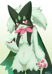 Rating: q
ID: 3983552
Date: 2023-04-10 07:11:16 -0400
Status: active
Score: 88
absurd_res anthro beckoning blush bodily_fluids breast_curtains breasts chest_tuft covered_nipples facial_tuft featureless_crotch female forearms fur generation_9_pokemon gesture gradient_background green_body green_fur hi_res medium_breasts meowscarada navel nintendo pawpads pink_eyes pokemon pokemon_(species) pupils raised_arm raised_forearm shaded shiokisylvia simple_background solo sweat sweatdrop tuft post #3983552