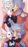 Rating: s
ID: 5599131
Date: 2025-05-26 05:22:42 -0400
Status: active
Score: 48
anthro beastars black_clothing black_eyes black_nose black_sweater black_topwear bottomwear canid canine canis cheek_tuft claws clothing comic denim denim_bottomwear denim_clothing dialogue domestic_rabbit duo dwarf_rabbit english_text equid equine eye_contact eyebrows facial_scar facial_tuft female finger_claws flower fur grey_body grey_fur haru_(beastars) hi_res holding_snout horn jeans lagomorph legoshi_(beastars) leporid looking_at_another looking_at_viewer male mammal mythological_creature mythological_equine mythology open_mouth oryctolagus pants pink_background pink_phone plant pupils rabbit raised_eyebrow red_clothing red_sweater red_topwear scar simple_background size_difference small_pupils snout speech_bubble sweater taking_picture taking_selfie tan_body tan_fur terrac0tta text topwear tuft unicorn white_body white_fur white_sclera wolf post #5599131