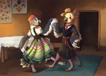Rating: s
ID: 5409288
Date: 2025-03-03 07:07:45 -0500
Status: active
Score: 4
anthro avian bella_(electrotiel) bird boyfriend/girlfriend building clothing cockatiel cockatoo cottage dancing dima_(electrotiel) duo female folk_clothes furniture hand_holding hi_res holding_wings house interior_background male male/female parrot pattern_clothing striped_clothing stripes sunstroke_(artist) table true_parrot post #5409288