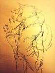 3:4 anthro canid canine clothing comic fur japanese_text kemono mammal revoli text yakantuzura