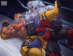Rating: q
ID: 5553041
Date: 2025-05-06 13:00:42 -0400
Status: active
Score: 19
abs absurd_res animal_head animal_humanoid anthro bandai_namco big_muscles blood bodily_fluids bulge claws clothed clothing duo felid fight fighting_ring for_a_head fur hi_res humanoid image_comics invincible_(image_comics) jaguar king_(tekken) leg_grab lion male mammal muscular muscular_anthro muscular_male nipples open_mouth pantherine partially_clothed pecs physen quads sweat sweaty_body tail tekken thokk_(invincible) vein veiny_muscles white_body white_fur wrestler wrestling post #5553041