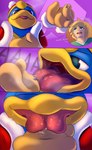 2022 absurd_res anthro anthro_pred avian begging_to_stop bird bodily_fluids comic digital_media_(artwork) duo excessive_saliva hi_res human human_prey imminent_vore king_dedede kirby_(series) larger_anthro larger_male licking macro male mammal micro nintendo penguin saliva size_difference smaller_human smaller_male suddendraft tongue tongue_out vore