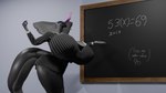 3d_(artwork) anthro big_breasts blender_(artwork) breasts candy_(mrmadhead) chalkboard cobra digital_media_(artwork) female forked_tongue grey_body hat35 hi_res huge_breasts humanoid lips living_tail reptile scalie simple_background snake snake_hood snake_tail solo tail thick_lips tongue unusual_anatomy unusual_tail