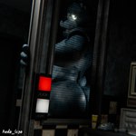 3d_(artwork) absurd_res bedroom_eyes big_butt bonnie_(fnaf) butt digital_media_(artwork) five_nights_at_freddy's half-closed_eyes hand_on_wall hi_res lagomorph leporid male mammal narrowed_eyes rabbit scottgames seductive window z_hado