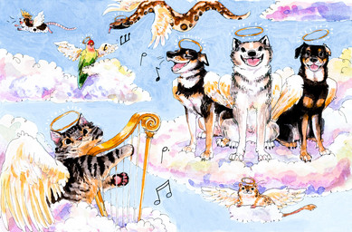 Rating: s
ID: 4198197
Date: 2023-07-28 04:07:32 -0400
Status: active
Score: 9
ambiguous_gender angel avian bird canid canine canis domestic_cat domestic_dog feathered_wings feathers felid feline felis feral gerbil goat-soap group halo heaven hi_res lovebird mammal murid murine musical_note musical_symbol parrot python rat reptile rodent scalie sky skyscape snake symbol traditional_media_(artwork) true_parrot wings post #4198197