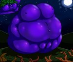 ambiguous_form anthro aries_passadar belly berry_juice big_belly big_breasts big_clitoris big_pussy blueberry_inflation blueberry_juice blush breast_expansion breasts canid canine canis cheek_bulge clitoris expansion female food forest fruit genitals grass green_hair hair hi_res huge_belly huge_breasts huge_clitoris hyper hyper_belly hyper_breasts hyper_genitalia hyper_pussy immobile inflation juice_(beverage) magic mammal moon navel night nipples outie_navel overweight overweight_female plant plant_transformation plump_labia pussy sky solo spherical_inflation star the_dark_berry_grove tree unknown_artist where_is_your_god_now wolf