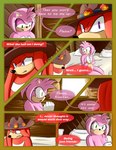 2020 absurd_res amy_rose anthro bdsm bodily_fluids bondage bound breech_loader clothing comic crying detailed_background dialogue duo echidna english_text eulipotyphlan female fur green_eyes hands_tied handwear hat headgear headwear hedgehog hi_res kidnapping knuckles_the_echidna male mammal monotreme nude purple_eyes restraints rope rope_bondage sega sonic_the_hedgehog_(series) tears text toso