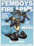 Rating: q
ID: 5543146
Date: 2025-05-02 01:02:02 -0400
Status: active
Score: 194
3:4 3_fingers ammo_belt anthro armwear bipod black_armwear black_clothing black_elbow_gloves black_gloves black_handwear black_latex black_legwear black_stockings black_thigh_highs black_thong black_underwear blue_eyes bulge bullet bulletproof_vest clothing cover elbow_gloves english_text eyelashes facial_scar femboy femboys_and_firearms fingers fluffy fluffy_tail fur generation_4_pokemon gloves gun handwear hat headgear headwear hi_res kneeling latex latex_armwear latex_clothing latex_elbow_gloves latex_gloves latex_handwear latex_legwear latex_stockings latex_thigh_highs latex_thong latex_underwear legwear lucario m240 m240b magazine_cover male marcus_gray multicolored_body multicolored_fur navel neck_tuft nintendo pawpads pokemon pokemon_(species) ranged_weapon scar solo stockings tail text thigh_highs thong topwear tuft underwear vest weapon post #5543146