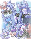 2023 4_fingers 5_fingers :3 :< :x >_< absurd_res ahoge ambiguous/ambiguous ambiguous_gender anthro anthro_on_anthro big_ears blue_body blue_ears blue_fur blue_hair blue_inner_ear blue_tail blush blush_stickers bodily_fluids bottomless bottomless_ambiguous bottomless_anthro braided_hair braided_ponytail brown_clothing brown_hair brown_shirt brown_topwear camo camo_clothing camo_print camo_topwear cat_teaser cat_toy cheek_tuft chibi claws clothed clothing colored countershade_face countershade_fur countershade_hands countershade_legs countershade_neck countershade_tail countershading crotch_tuft day digital_media_(artwork) digitigrade domestic_cat duo eyes_closed face_lick facial_tuft feet felid feline felis finger_claws fingers fluffy fluffy_tail flustered forked_tail front_view fur hair hamu_chunchun heterochromia hi_res hindpaw hug humanoid_hands inner_ear_fluff japan_air_self-defense_force japanese_text kemono larger_ambiguous larger_anthro licking long_hair looking_at_another looking_at_viewer lying macro male_(lore) mammal monotone_body monotone_fur monotone_hair monotone_tail mouse multicolored_body multicolored_fur multicolored_tail multiple_images murid murine neck_tuft omaneko_(jasdf) on_front on_roof outside pattern_clothing pattern_topwear pawpads paws personal_grooming petting pink_inner_ear pink_tail ponytail predator/prey pupils purple_pawpads purring red_eyes rodent shaded shirt short_hair side_view size_difference sky slit_pupils smaller_ambiguous smaller_anthro smile social_grooming sound_effects standing sweat sweatdrop tail tan_body tan_fur text thin_tail toe_claws toeless_(marking) tongue tongue_out topwear translated tuft two_tone_body two_tone_fur two_tone_tail unusual_anatomy unusual_tail whiskers white_body white_claws white_countershading white_fur white_inner_ear_fluff white_tail window yellow_eyes yumenokuni