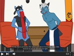 4:3 anthro anthrofied asian_clothing bulge clothed clothing dewott dressing duo east_asian_clothing english_text fundoshi fundoshi_only fuze generation_4_pokemon generation_5_pokemon generation_8_pokemon hi_res hisuian_form hisuian_samurott hybrid hybrid_pokemon japanese_clothing male navel nintendo nipples pokemon pokemon_(species) pokemon_legends_arceus pokemorph regional_form_(pokemon) riolu taiko_(fuze) text topless underwear underwear_only video_player