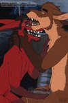 Rating: e
ID: 5298710
Date: 2025-01-10 11:48:32 -0500
Status: active
Score: 79
2:3 andromorph anthro backseat bodily_fluids body_hair burrows_(captain_nikko) canid canine canis car dialogue droptineart duo english_text facial_hair fox foxmusk fur genital_fluids genitals hair hairy handjob hi_res humanoid_genitalia inside_car inside_vehicle intersex intersex/male male mammal markings nico_(foxmusk) nude penile penis photo_background photography_(artwork) precum pubes red_body sex teeth text tony_(captain_nikko) vehicle post #5298710