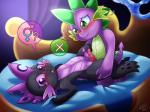 Rating: e
ID: 1266984
Date: 2017-07-05 01:16:35 -0400
Status: active
Score: 49
4:3 anthro anthro_on_anthro arthropod bed black_body blush bodily_fluids changeling dialogue dragon duo erection femboy friendship_is_magic from_front_position frottage furniture genitals grabbing_sheets green_eyes hasbro hi_res lying male male/male maleherm_(lore) missionary_position my_little_pony mythological_creature mythological_scalie mythology nude on_back penile penis penises_touching pictographics purple_body purple_eyes question_mark scalie sex speech_bubble spike_(mlp) tail teardrop tears vavacung post #1266984