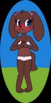 1:2 2022 4_fingers alpha_channel anthro bare_shoulders biped bird_dog blue_eyes blush bottomwear bow_(feature) bow_accessory bow_panties bow_underwear bra breasts brown_body brown_fur brown_nose canid canine canis cheek_tuft circle_background clasped_hands cleavage clothed clothing cocker_spaniel colored_edge_bra colored_edge_panties digital_drawing_(artwork) digital_media_(artwork) dog_ears dog_tail domestic_dog ear_bow embarrassed evelyn_(pazymomo) eyelashes facial_tuft female fingers flat_colors full-length_portrait fur hands_together hands_together_elbows_apart heart_bra heart_clothing heart_panties heart_pattern heart_pattern_bra heart_pattern_panties heart_pattern_underwear heart_symbol heart_underwear hi_res hunting_dog leg_tuft looking_aside mammal navel outside panties pattern_bottomwear pattern_bra pattern_clothing pattern_panties pattern_topwear pattern_underwear paw_bra paw_panties paw_pattern paw_pattern_bra paw_pattern_panties paw_pattern_underwear paw_underwear paws pazymomo portrait purple_bow smile solo spaniel standing tail topwear training_bra tuft twin_bows twin_ear_bows underwear white_bra white_clothing white_panties white_underwear