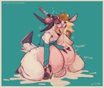 Rating: e
ID: 5461916
Date: 2025-03-28 13:38:56 -0400
Status: active
Score: 141
2025 2_horns absurd_res anthro artist_name belly big_belly big_breasts biped black_horn black_spots blonde_hair blue_background blue_clothing blue_sweater blue_topwear blush blush_lines bodily_fluids both_pregnant bottomless bottomless_anthro bottomless_female bovid bovine breasts brown_body brown_fur canid canine canis cattle clothed clothing contextual_arrow countershade_fur countershade_torso countershading cum cum_drunk cum_inflation cum_inside cum_on_ground dalmatian deer domestic_dog duo ear_piercing ear_ring english_text eyes_closed facial_piercing female female/female french_kissing fur genital_fluids hair hand_on_belly hat headgear headwear heart_symbol hi_res horn huge_belly huge_thighs hybrid hyper hyper_belly inflation interspecies kissing kneeling makeup mammal mascara multiple_pregnancies nose_piercing nose_ring nude paper_crown party_hat piercing pregnant pregnant_anthro pregnant_female ring_piercing running_makeup running_mascara saliva saliva_string simple_background spots sweater text text_on_clothing text_on_hat text_on_headwear thick_thighs topwear trans_(lore) trans_woman_(lore) tremble_spikes url val_(yo-lander) white_body white_fur yo-lander post #5461916