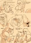 absurd_res alternate_universe anthro apron bed big_breasts big_butt big_penis blush bodily_fluids boss_monster_(undertale) bovid breast_fondling breast_play breast_rest breasts bulge butt caprine clothing comic cradle_position cradling dialogue digital_media_(artwork) duo english_text female fondling frisk_(undertale) furniture genital_fluids genitals hand_on_breast handjob hi_res huge_breasts huge_butt huge_penis human human_on_anthro interspecies male male/female mammal mature_anthro mature_female nipples nude penile penis precum red_eyes sex sweat text thewill toriel tutori under(her)tail undertale undertale_(series) undressing vein veiny_penis