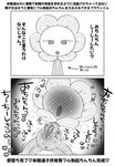 anus blush blush_lines bodily_fluids comic elemental_creature erection flora_fauna flower flower_creature flowey_the_flower greyscale hi_res male monochrome plant retsuzyohana solo sweat undertale undertale_(series)