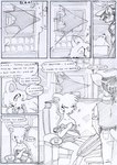 anthro black_and_white blood blood_on_face blood_on_wall blood_splatter bodily_fluids bottomwear bulletproof_vest canid canine clothing comic covering covering_chest covering_self crossed_arms dasyuromorph dialogue duo english_text eyes_closed female fur furniture gun gunshot hair horrified kitfox-crimson long_hair looking_at_another looking_at_partner looking_away looking_down lying lying_on_sofa mammal marsupial mind_control monochrome multicolored_body multicolored_fur nude on_sofa onomatopoeia open_mouth pants pockets police police_hat police_uniform ranged_weapon recently_extinct_species rumour_(kitfox-krimson) sad safe_(container) shot_in_head sketch sofa sound_effects speech_bubble stolen_generation text thylacine two_tone_body two_tone_fur uniform weapon window