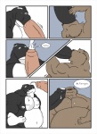 anthro balls bear belly big_belly big_biceps big_muscles big_penis bodily_fluids cetacean comic cum cum_in_mouth cum_inflation cum_inside dialogue dolphin duo english_text erection fellatio foreskin fur genital_fluids genitals growth heart_symbol huge_penis humanoid_genitalia humanoid_penis hyper hyper_genitalia hyper_penis inflation male male/male male_penetrated male_penetrating male_penetrating_male mammal marine moobs musclegut muscular muscular_anthro muscular_male nipples nude oceanic_dolphin oral oral_penetration orca orgasm partially_retracted_foreskin penetration penile penis sex stupidgit text thick_penis toothed_whale