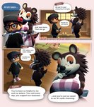 3d_(artwork) animal_crossing anthro big_breasts big_butt breasts butt comic digital_media_(artwork) duo english_text eulipotyphlan female hedgehog hi_res humanoid male mammal nintendo rev_(revhearts) revhearts sable_able text thick_thighs wide_hips