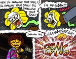 Rating: s
ID: 5599160
Date: 2025-05-26 05:56:38 -0400
Status: active
Score: 15
ambiguous_gender angry clothing comic dialogue digital_drawing_(artwork) digital_media_(artwork) double_barrel_shotgun duo elemental_creature evil_dead facial_scar flora_fauna flower flower_creature flowey_the_flower frisk_(undertale) gun human killb94_(artist) male mammal monster plant ranged_weapon scar shooting_gun shotgun stomping text torn_clothing undertale undertale_(series) weapon post #5599160