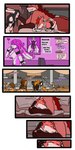 1:2 2020 anthro biped breasts canid cobalt_(tatsuchan18) collar comic daisy_(tatsuchan18) detailed_background dialogue english_text eyes_closed female fenrir_(tatsuchan18) fur group hair havoc_(tatsuchan18) hi_res hyena lagomorph leporid male mammal mink_(tatsuchan18) nipples open_mouth rabbit sitting standing tatsuchan18 text text_box