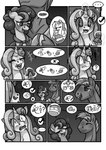 absurd_res big_macintosh_(mlp) blush clothing comic duo equid equine exclamation_point eyes_closed female female_symbol freckles friendship_is_magic gender_symbol group hasbro hi_res horn implied_threesome male male/female male/female_symbol male_symbol mammal monochrome my_little_pony mythological_creature mythological_equine mythology pictographics question_mark sexuality_symbol shirt shocked sketchy_skylar smile solo sugar_belle_(mlp) sweetie_belle_(mlp) symbol topwear trio unicorn