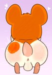 anus balls big_butt bodily_fluids butt cricetid crushpepper from_back genitals hamster hamtaro hamtaro_(series) hi_res huge_butt male mammal musk presenting presenting_anus rodent solo spank_marks sweat sweaty_butt tagme