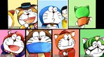 2020 absurd_res anthro bell black_hair blue_background blue_body blue_fur bow_accessory brown_background brown_body brown_fur clothed clothing collar cowboy cowboy_hat domestic_cat dora-nichov dora-rinho dora_med_iii dora_the_kid doraemon doraemon_(character) dorami ears_up el_matadora eyes_closed eyewear facial_hair felid feline felis front_view fur glasses green_background green_body green_clothing green_fur group hair half-closed_eyes hand_on_face hat headgear headwear hi_res horn human japanese_text machine male mammal mouth_closed mt_tg mustache narrowed_eyes nobita_nobi one_leg_up open_mouth orange_body orange_fur pink_background pouch_(anatomy) raised_leg rear_view red_background red_body red_clothing red_collar red_fur red_nose robot scarf shaded shirt simple_background smile standing star text the_doraemons tongue topwear wang_dora whiskers white_body white_fur yellow_background yellow_body yellow_clothing yellow_fur yellow_shirt yellow_topwear