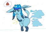 Rating: q
ID: 5600891
Date: 2025-05-26 21:22:10 -0400
Status: active
Score: 28
ambiguous_gender anthro blue_body blue_fart_cloud blue_fur blue_sclera bodily_fluids butt chest_tuft desperation dipstick_tail ears_down eeveelution fart fart_cloud feces fur generation_4_pokemon glaceon gloves_(marking) holding_stomach ice_fart knock-kneed leg_markings looking_back_at_self male_(lore) markings narrowed_eyes nintendo pivoted_ears pokemon pokemon_(species) raised_tail rumbling_stomach simple_background snow snowing socks_(marking) sound_effects standing sweat tail tail_markings text theonetruesinner thought_bubble tuft unusual_fart white_background white_eyes post #5600891